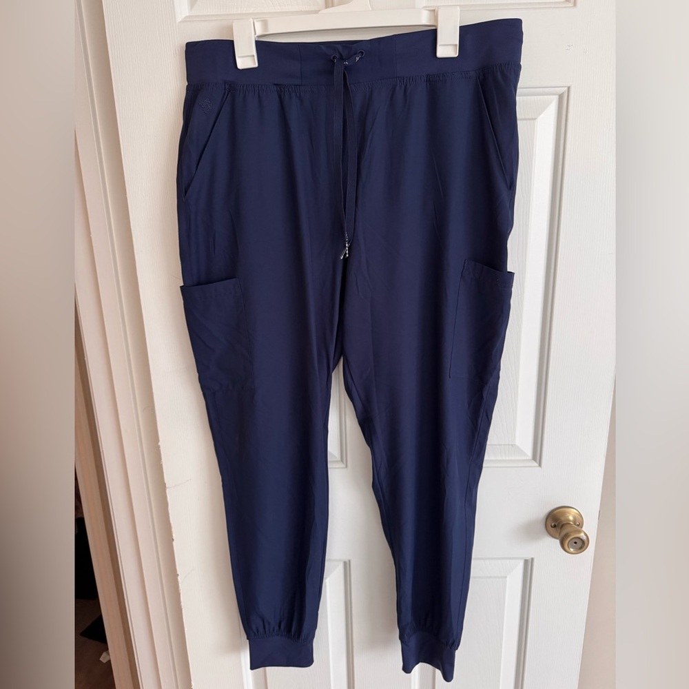 Med Couture Navy Jogger Scrubs Large Tall